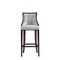 Manhattan Comfort Fifth Avenue Faux Leather Barstool in Light Grey- Set of 3 3-BS007-LG - alternate 3